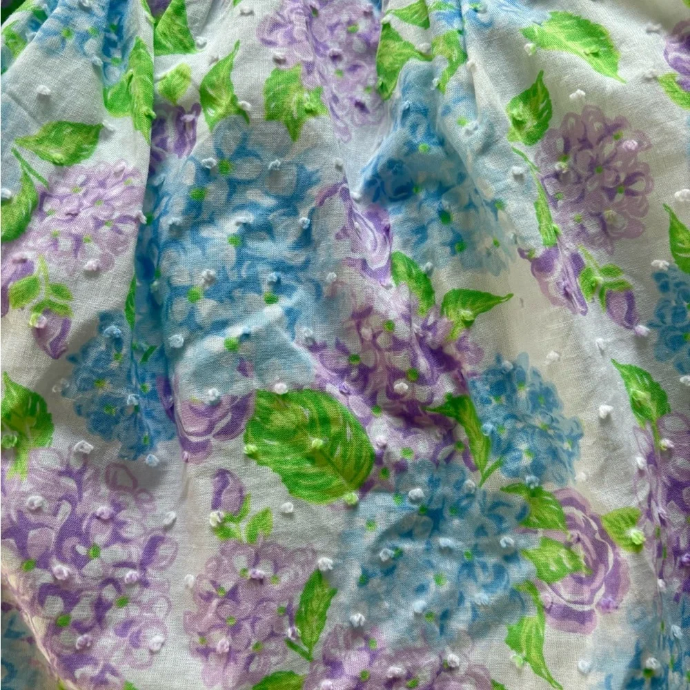 Tommy Bahama Swiss Dot, Hydrangeas Dress, Size 24 months - Picture 3 of 4